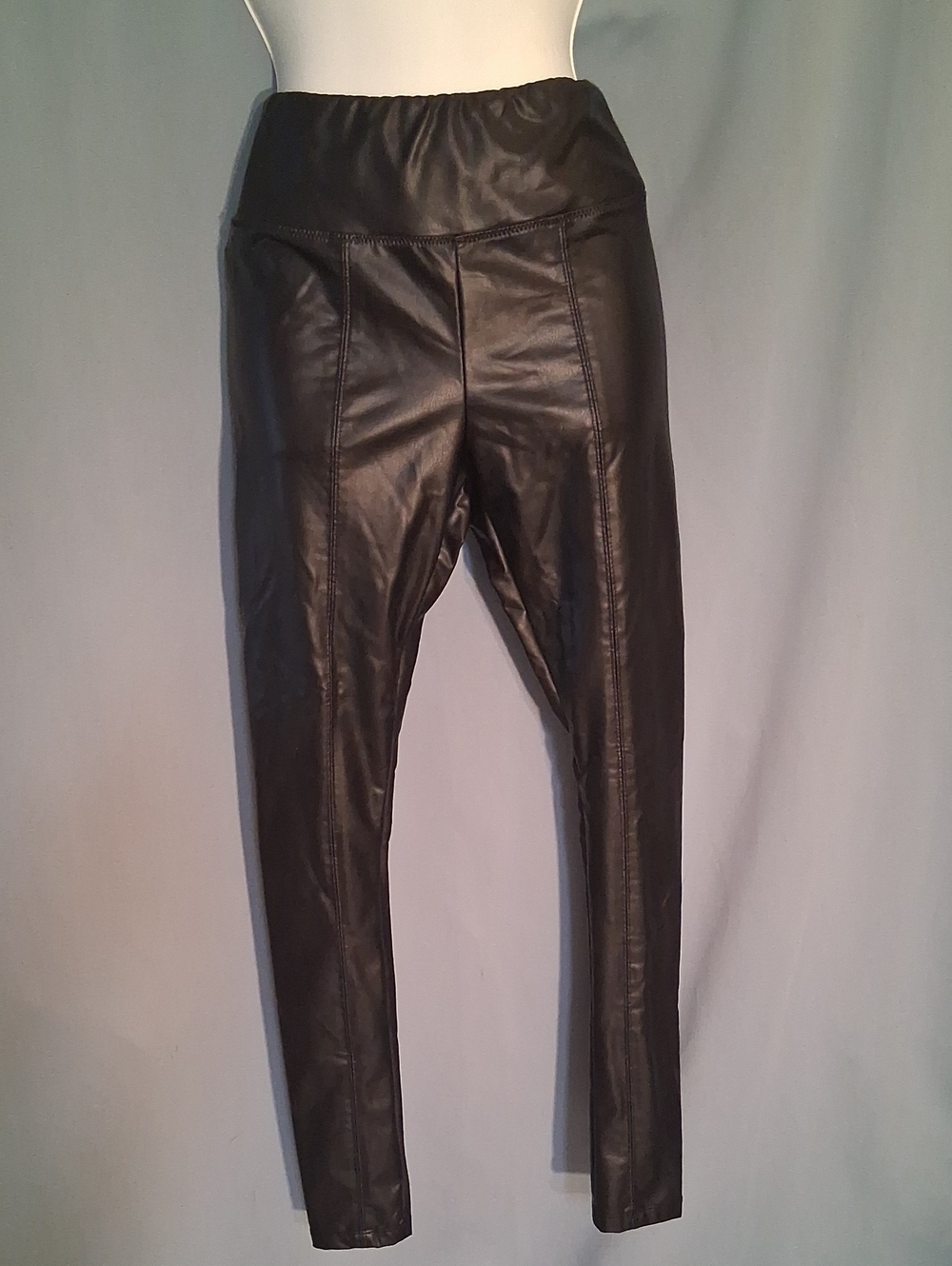 Black Faux Leather Leggings